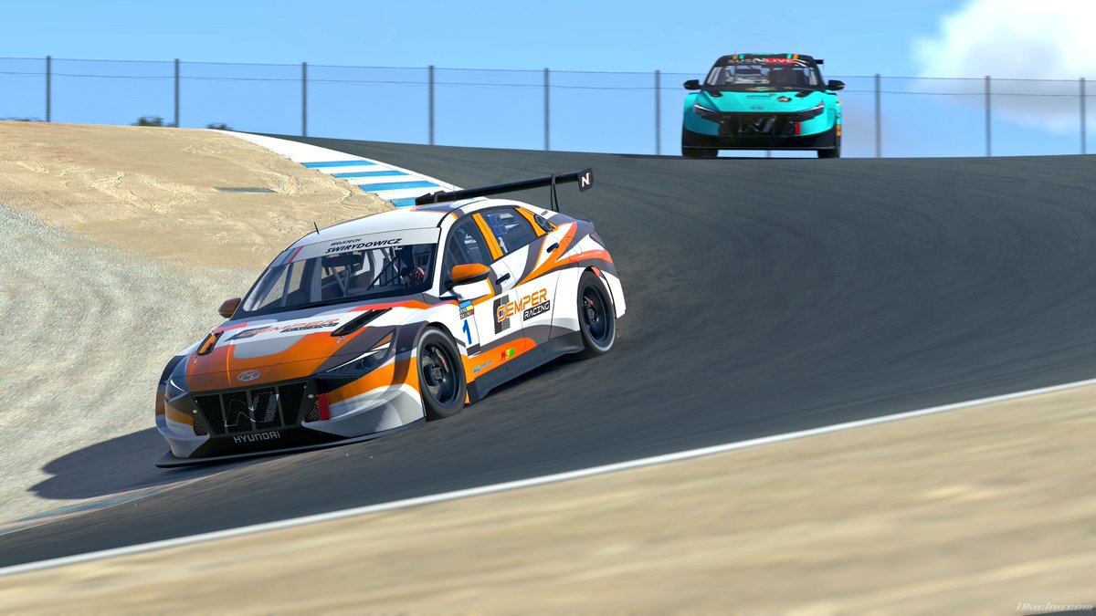 Just 1 second separating the leaders while 3rd bumbles around 30 seconds back and only 6 of 15 finishing on the lead lap! 

#TCRSeries <a href="/iRacing/">iRacing</a> #iRacing #gaming <a href="/WeatherTechRcwy/">WeatherTech Raceway Laguna Seca</a> #IMSA #racing #motorsport #racing