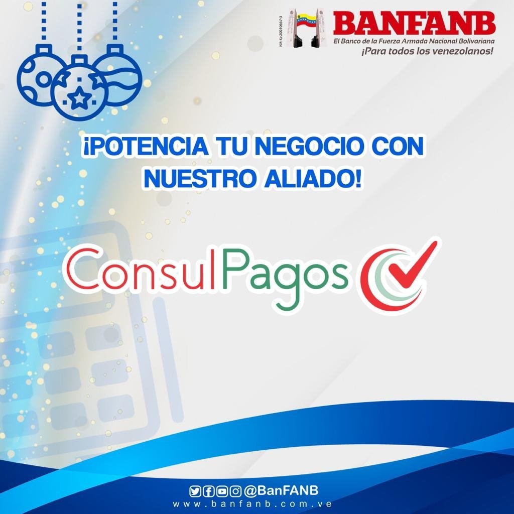banfanb_ve's tweet photo. Nuestro aliado comercial #Consulpagos cuenta con una trayectoria comercial de 22 años en el mundo de las telecomunicaciones, su enfoque es apoyar a todos los emprendedores del país, por ello te ofrecen la mejor calidad en puntos de venta. https://t.co/H2zBNk5Mmb