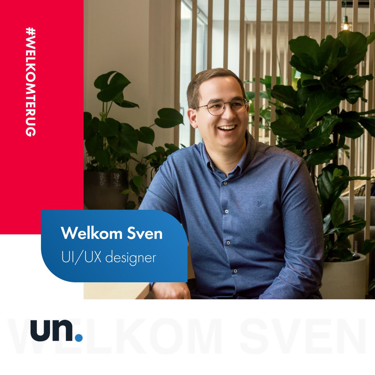 Sinds een week terug van nooit écht weggeweest: welkom Sven!
#uncodedrocks #uiux #designer