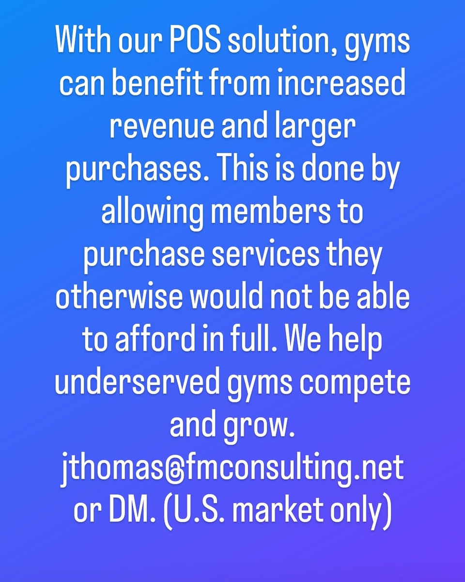 GymConsult's tweet photo. #gymconsultant #newgymstartup #gymbroker #gymfinancing #gymmarketing #gyminsurance https://t.co/hlmRjzcVJH