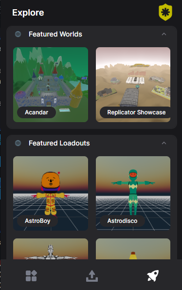 Using the Alpha testing version of Loadout, you can:

-  Upload 3D avatar files to your collection 👽
-  Connect to worlds that support your avatars 🌎
-  Add public domain avatars to your collection 👨‍👩‍👧‍👦
-  Discover exciting metaverse worlds to visit! 🚀