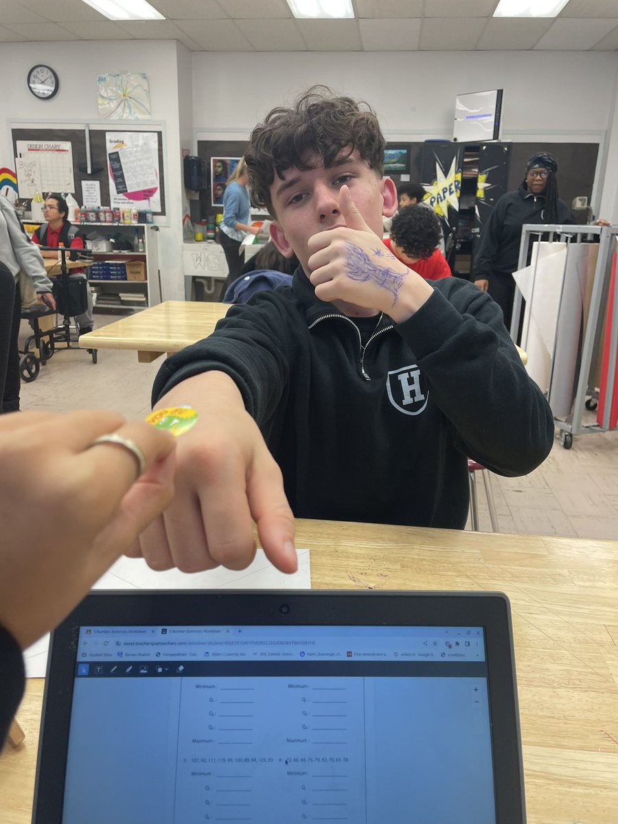 HobokenHispanic's tweet photo. 2022 Hoboken HS HCC
Random Acts of Kindness
Day 7 Pass out Stickers
Autumn Cangley, Grade 12
#HobokenHispanics
#HobokenHSHCC24RACKS https://t.co/4DAgIMUuhP