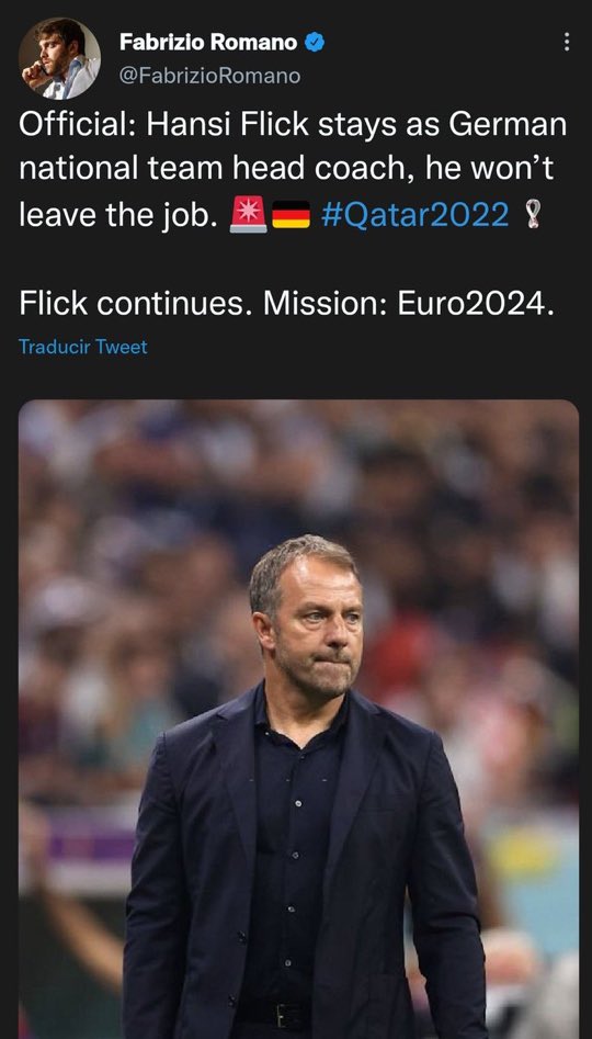 planetabarcaa's tweet photo. Ambas selecciones han hecho un mal mundial, Alemania sigue con el proyecto de Flick y España echa a Luis Enrique por la presión de la prensa, DIFERENCIAS . https://t.co/3owuCKaas0
