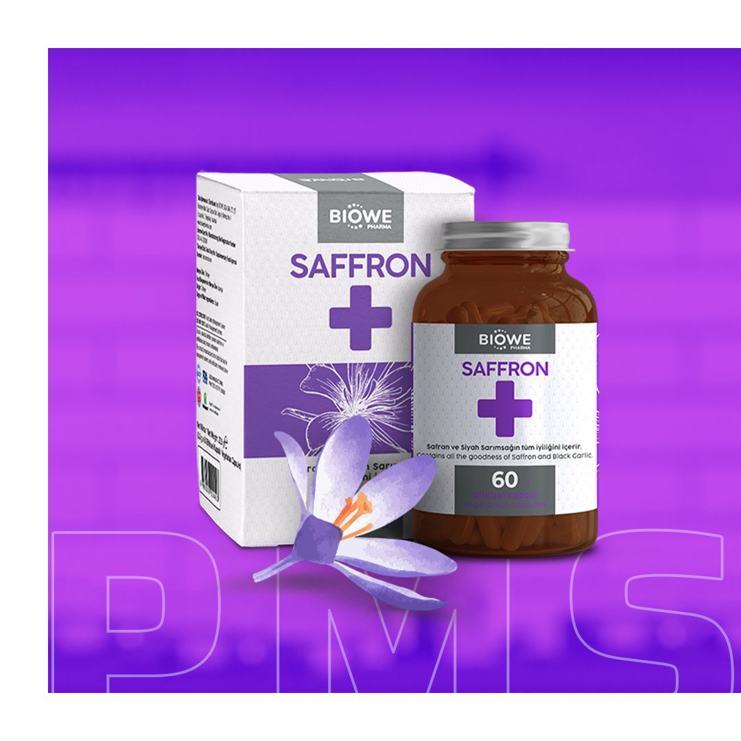 PMS can sıkıyorsa Saffron+ var.

Detaylı bilgi için:
biowepharma.com
05302924093

Takviye edici gıda normal beslenmenin yerine geçmez ve ilaç değildir.

#biowe #bitkisel #gıdatakviyesi #biyoaktif #ekstrakt #bitkiözü #stres #uyku #safran #siyahsarımsak #krosin #melatonin