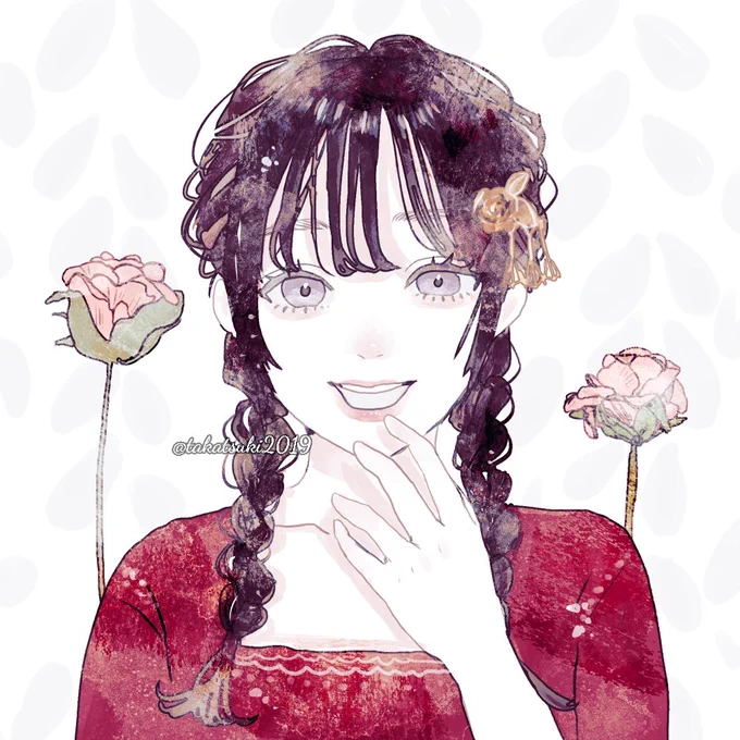ほほえみ!#イラスト 