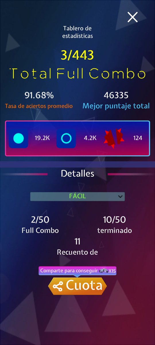 victorh270198's tweet photo. Check out my scores in this trending music game!🎵
Addictive, exciting and challenging.🔥
Download now and play with me!
👉Beat Blade: Dash Dance👈
#beatblade #beatbladedashdance #musicgame #rhythmgame https://t.co/JGqYKORS6j