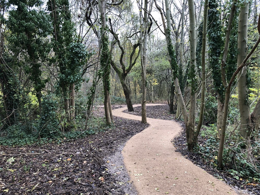 We are looking forward to the greening of Spring that will allow specialist care home residents to engage with this natural stress-reducing woodland walk environment designed to help with delivering positive mood states &amp; a reduction in anxiety