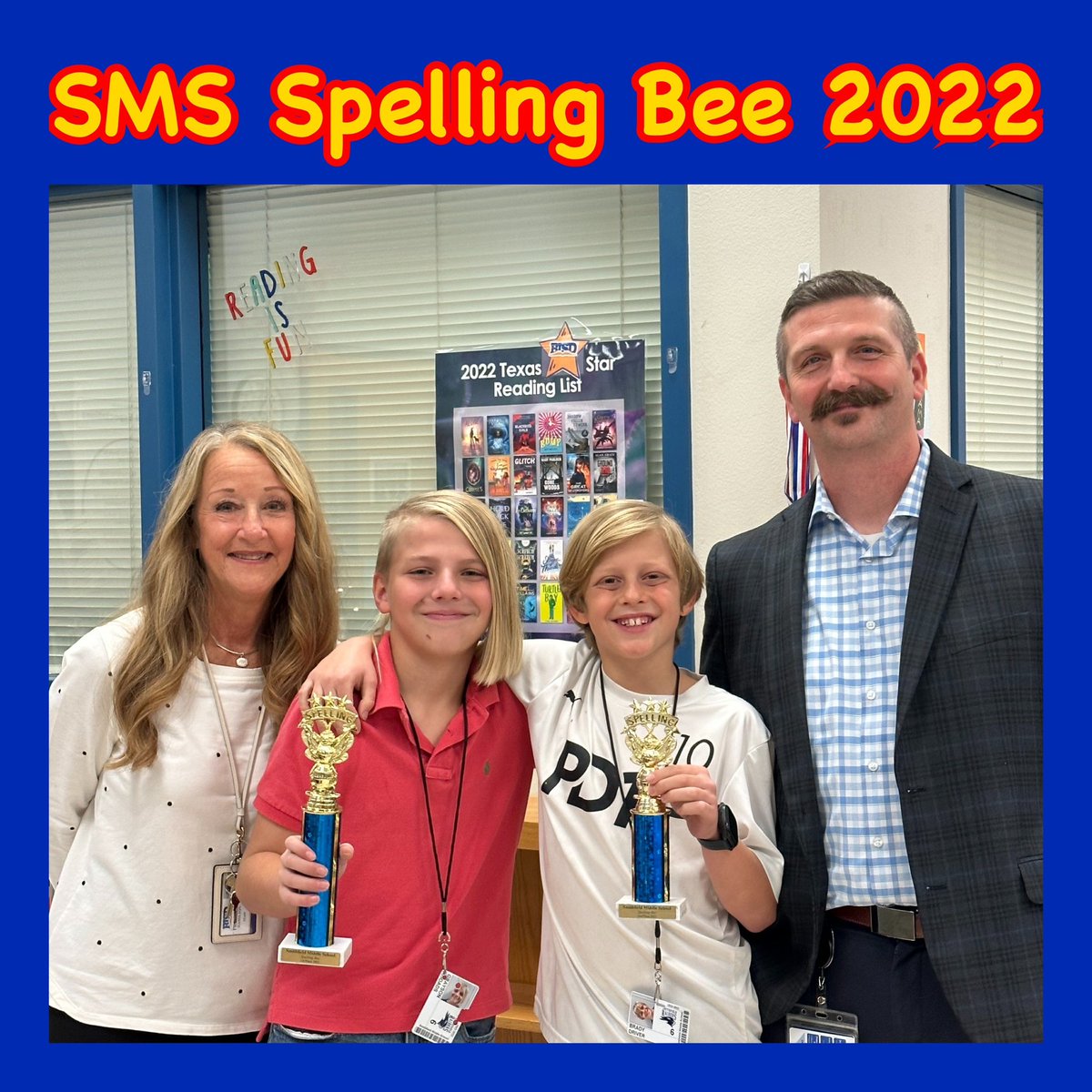Congratulations to our Spelling Bee winners! Grayson is our champion and Brady is the runner-up! Thank you, Ms. Hamilton for organizing and facilitating this event! You are a reason #BISDShines at the Raider Nation! #smsraidernation #WeAreBirdvilleISD #spellingbee