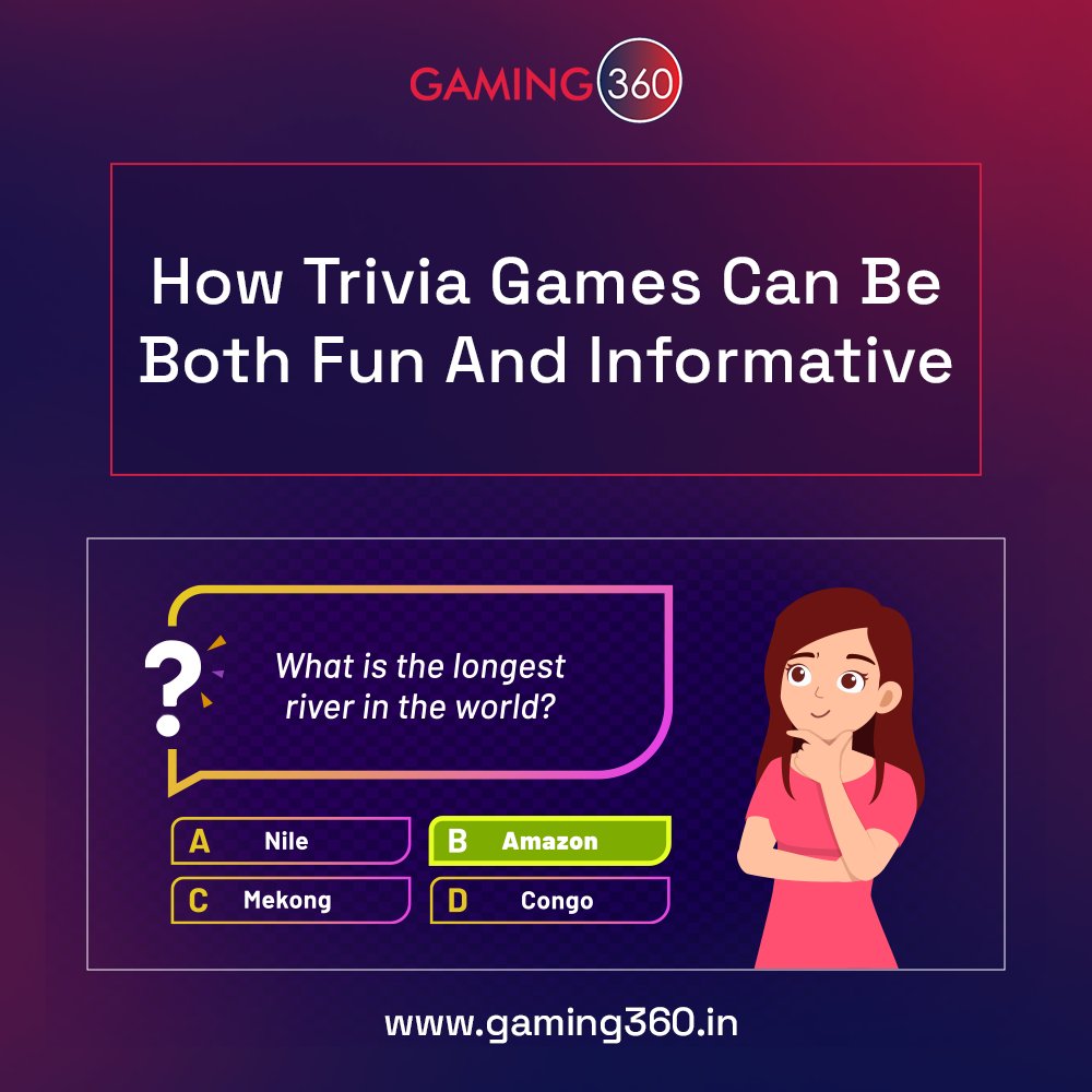 Gaming360in's tweet photo. Since the pandemic dominated, online trivia games have been played over video conferencing software as virtual events. Whether it is a virtual trivia night or an in-person event, a trivia game offers plenty. 

#Gaming360 #triviagame #triviagames #informativegames https://t.co/iBQsfCRSYd