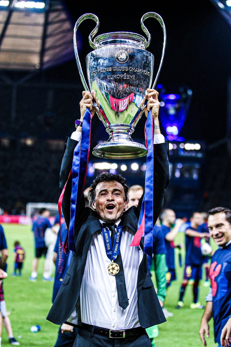Siempre contigo, míster @LUISENRIQUE21 💙❤️
