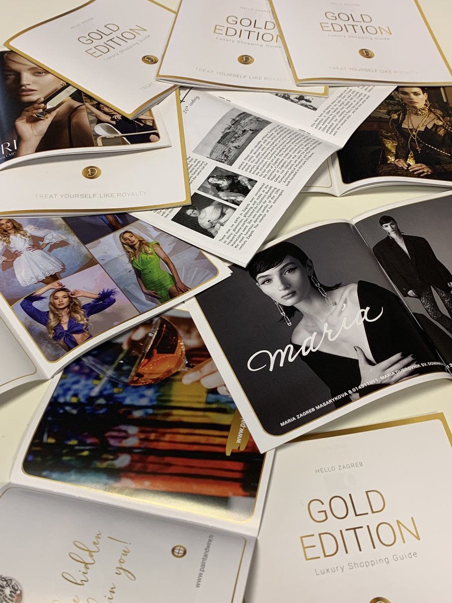 HelloZagreb's tweet photo. Ponovo među nama - 💫HELLO ZAGREB GOLD EDITION, Luxury Shopping Guide - treat YOURSELF like ROYALTY 💫 https://t.co/P8LrUoPer9