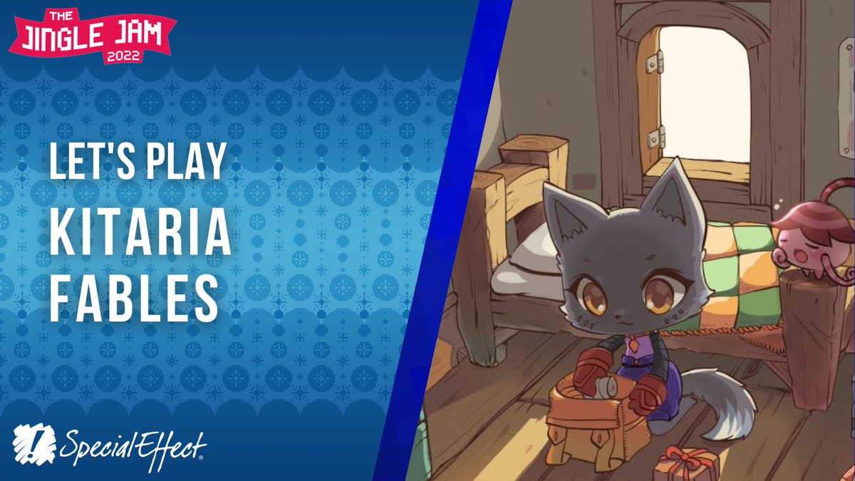 Play as a cat? Fight adorable monsters? FARMING!? Join us from 12PM GMT for a let's play of @KitariaFables, one of the awesome games available as part of the @jinglejam collection! Tune in here: twitch.tv/specialeffectt…