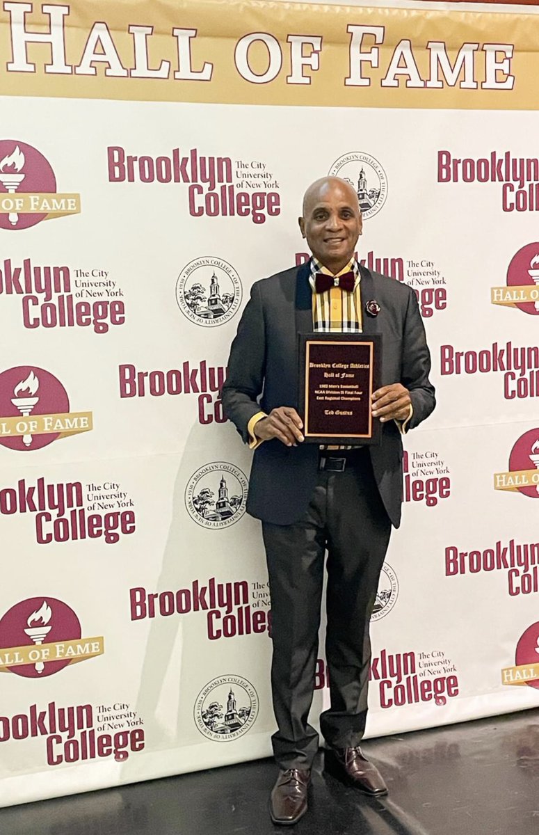 CoachGustus's tweet image. I had the honor to be inducted into 5 Hall of Fames, this time it is the Brooklyn College Athletic HOF as the Asst Coach to the 1981-82 1st &amp;amp; only NYC CUNY Men’s Basketball Team to play in the NCAA Div III Final IV. After 40 years, it was awesome to reunite with my players!