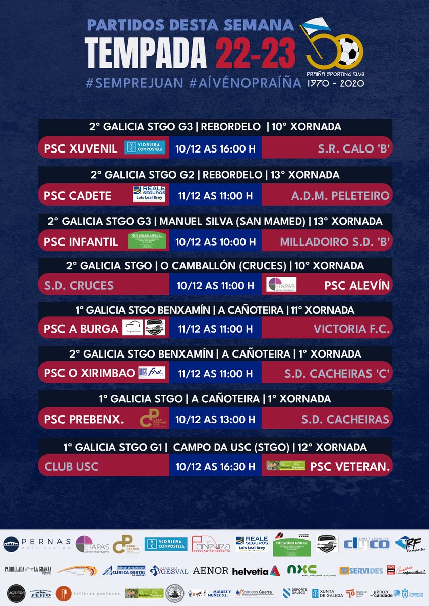 PrainhaSpC's tweet photo. 🔴🔵⚪ ENCONTROS CANTEIRA PSC

​AÍ VÉN O PRAÍÑA💪💪💪 !!!!

​#SempreJuan #AíVénOPraíña #Futgal #Canteira https://t.co/qwf7MUgsgM