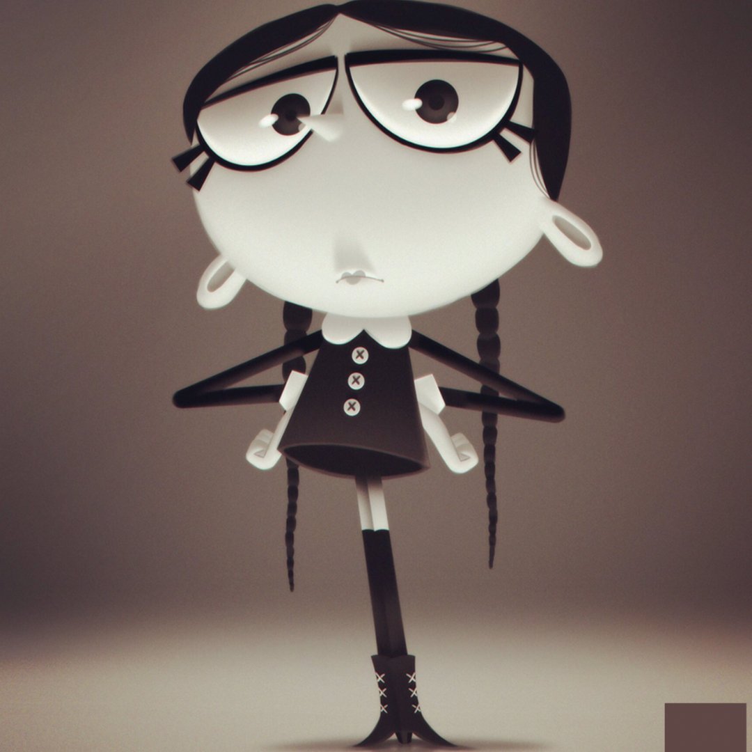 3D printing just got spookier with the release of the Wednesday Addams series! 3D print your mini Wednesday designed by YUGESHSANDHI on <a href="/Cults3D/">Cults.</a>. 💀🖤  #wednesdayaddams #addamsfamily #theaddamsfamily #wednesday