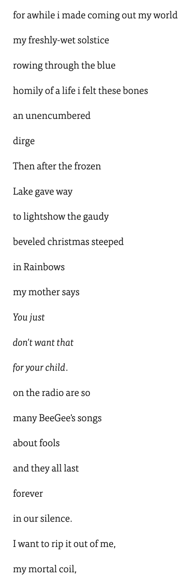 "Today Is Looking for the ‘Right Moment’", a poem by grace (ge) gilbert | poems.com/poem/today-is-… <a href="/geg2us/">grace (ge) gilbert</a> via <a href="/Poetry_Daily/">Poetry Daily</a> and <a href="/TypoMagazine/">Typo Magazine</a>