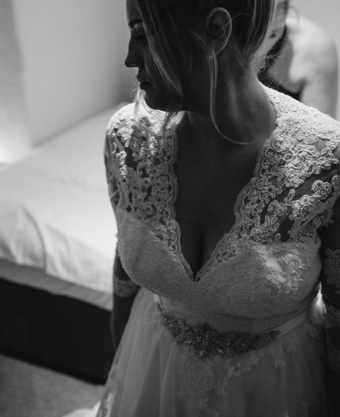 CutEdgeBrides's tweet photo. Carla chose a stunning tea length wedding dress with a lace detail that flows onto the full 1950s style skirt.

If you would like to find your perfect short wedding dress,  visit our boutique.
https://t.co/DkcdhOoG6r https://t.co/DFy7lovDa3
