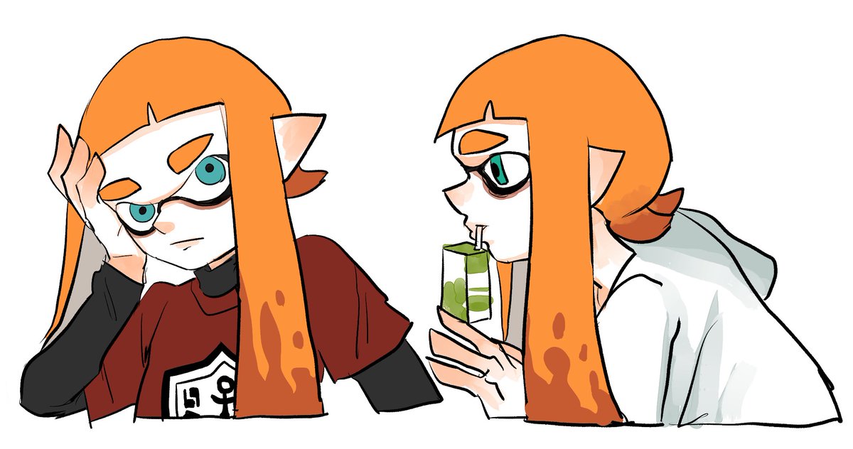 インクリング ,イカガール(スプラトゥーン) 「」|キャッサバしゃぶり太郎のイラスト
