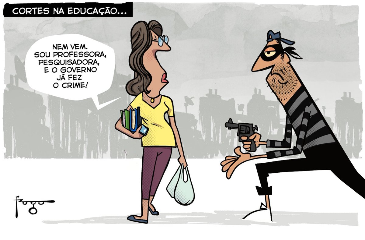 fragadesenhos's tweet photo. Charge desta quinta-feira em GZH e Zero Hora.
#charge #desenhodeimprensa #fragadesenhos #humor #educação #cortedeverbas #capes #mec #cortesdeverbas #verbaspesquisa https://t.co/Mhs0c22Exk