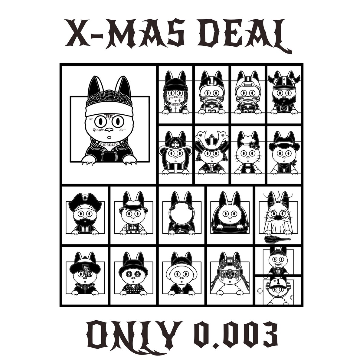 🚨CHRISTMAS DEAL!🚨
Special Deal For This Month!
🎄Only 0.003 ETH!
🎄Only For This Month!
🎄Normal Price 0.005 ETH!
🎄40% OFF!
🎄BUY 3 GET 1 FREE!
Dont Miss It!
opensea.io/collection/dip…
#NFTCommunity #NFTs #NFTCollection #NFTshilling 

*sorry for the random tags🙏