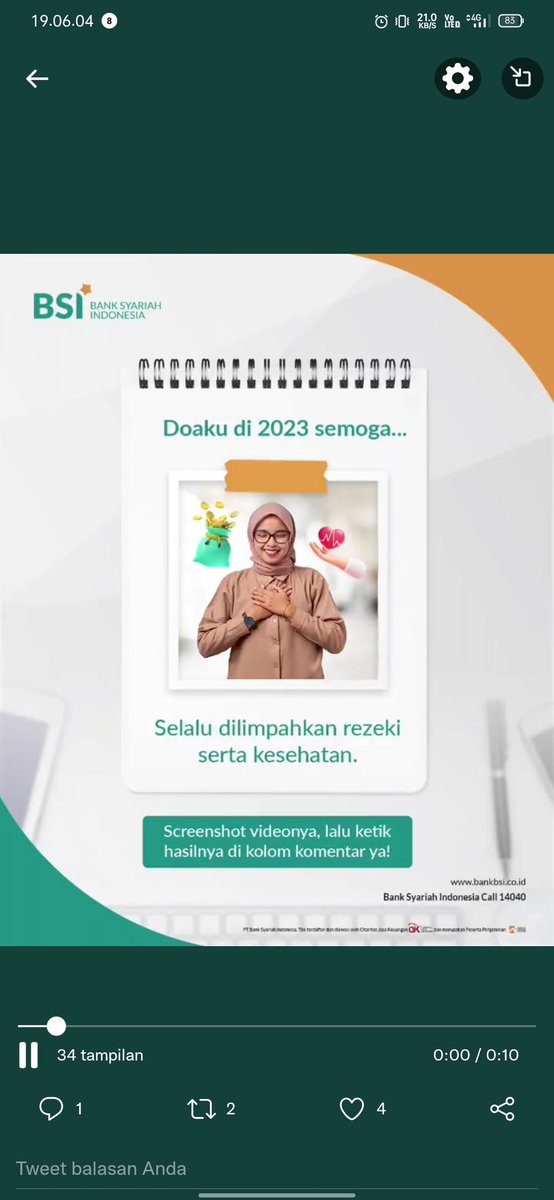 brewok2111's tweet photo. @bankbsi_id Waalaikumsalam https://t.co/e2qc7BknGM