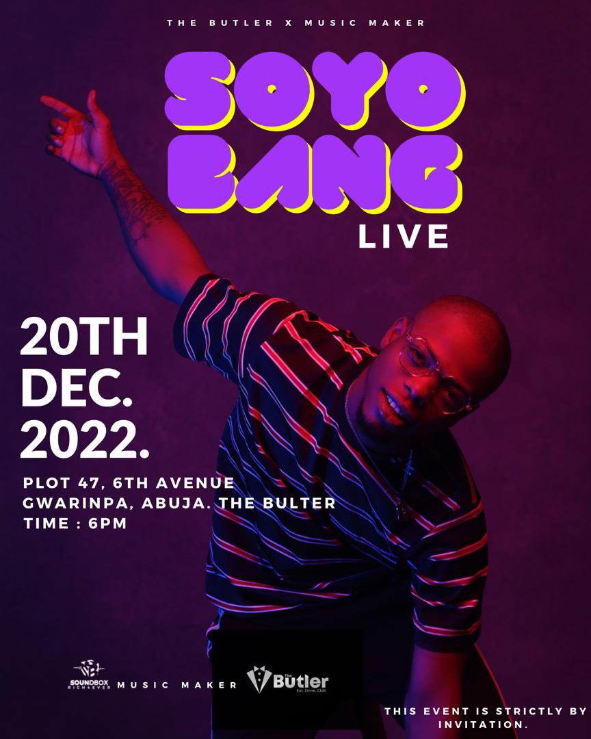 Soyobang's tweet photo. Come out wherever you are, save the date 20th December. Amazing music Experience with SoYo Bang! https://t.co/d8PkTmCiID