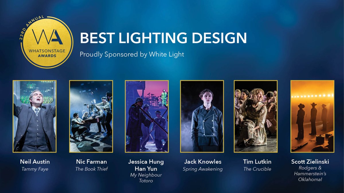 WhatsOnStage's tweet photo. The nominees for Best Lighting Design are...
Submit your #WOSAwards vote: https://t.co/tD6y5ZBN5D https://t.co/LFawbrBUEo