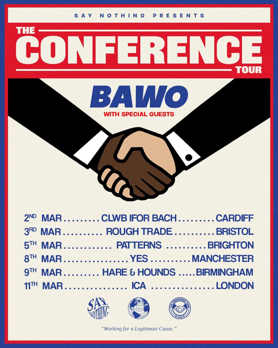 THE CONFERENCE TOUR. MARCH 2023.

Tickets go on sale tomorrow.

Say Nothing 🌍🌎🌏