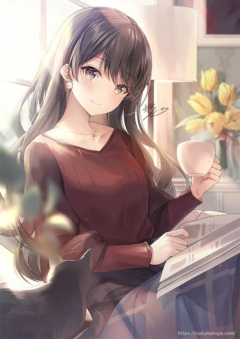 珈琲ちゃんでした #今年も残りわずかなので今年一番伸びた絵を貼る見た絵描きさんも強制でやる 