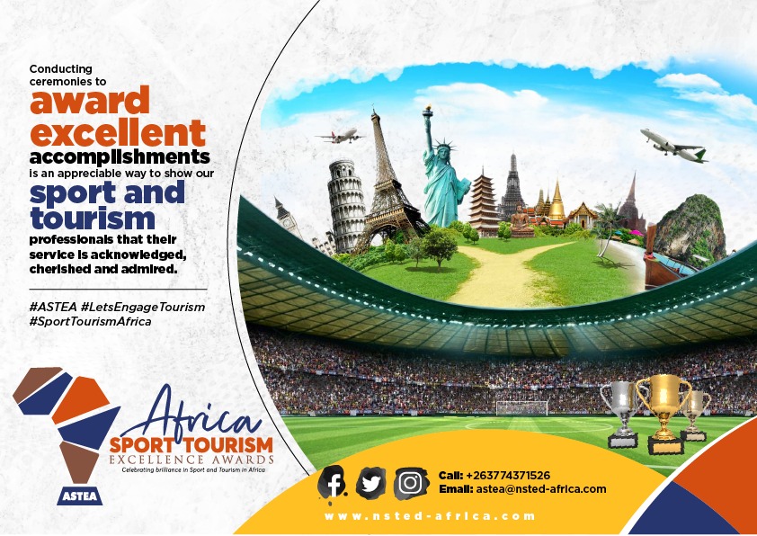 NSTED_Market's tweet photo. We are launching the "Africa Sport Tourism Excellence Awards" ASTEA to honour and celebrate our dedicated sport and tourism proffessionals.
For more about the awards contact us
☎ Tel: +263 – 774 371 526 (app)
📧 info@nsted-africa.com
#ASTEA #LetsEngageTourism #Sport #Tourism https://t.co/c4Qtyfr4Xk