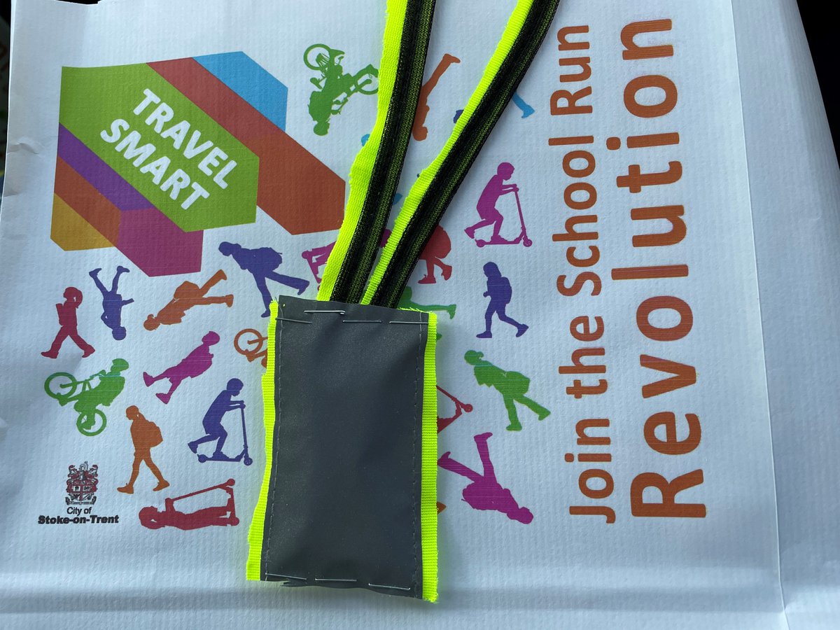 Travel Smart (@travelsmartsot) on Twitter photo How can 1 old #HiVis jacket help 20 children be a bit more visible? By making #HiVisTags 🚶♂️ thanks <a href="/BrightwayzUK/">Brightwayz</a> for the instructions! <a href="/SoTCityCouncil/">Stoke-on-Trent CC</a> #RoadSafety #BeBrightBeSeen #ActiveTravel #Reflective How can 1 old #HiVis jacket help 20 children be a bit more visible? By making #HiVisTags 🚶♂️ thanks <a href="/BrightwayzUK/">Brightwayz</a> for the instructions! <a href="/SoTCityCouncil/">Stoke-on-Trent CC</a> #RoadSafety #BeBrightBeSeen #ActiveTravel #Reflective