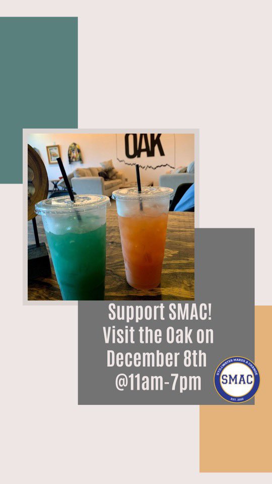 Join us today 11:00-7:00 at The Oak! Proceeds will be donated to Kickin’ Childhood Hunger.