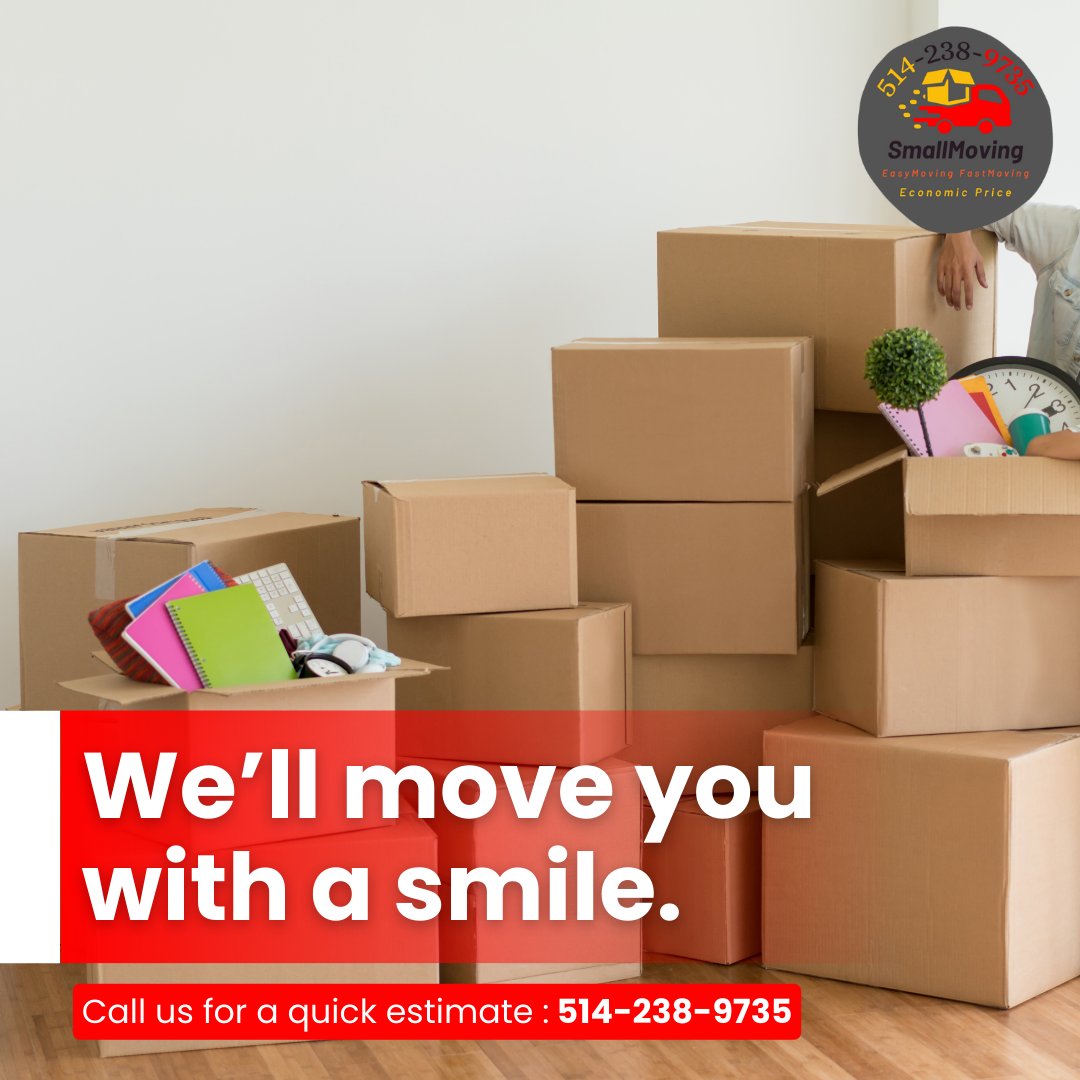PureMovinginc's tweet photo. We’ll move you with a smile.
PureMoving Small Moving 24/7
Call us for a quick estimate : 514-238-9735
#Puremoving #quickmoving https://t.co/43EdQH2FSh