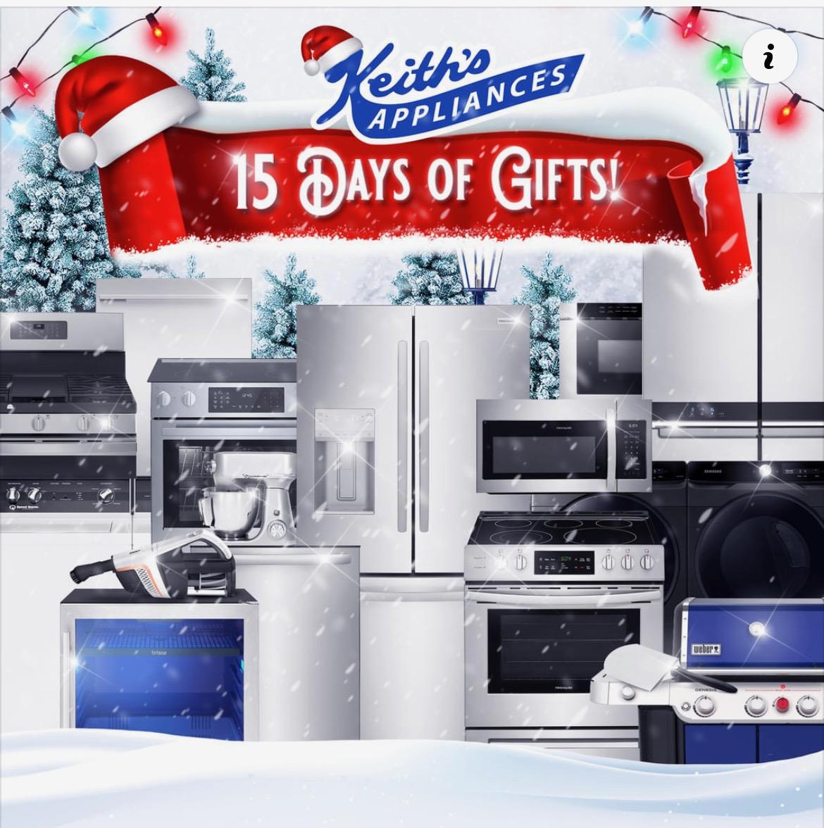 LGBostonRegion's tweet photo. Stop in to Keiths Appliances to register for their 15 days of gifts.. Winners announced nightly ... While your there check out the Counterdepth Max refigerator ... Full size capacity but in counterdepth size #lgcounterdepthmax #lgus @lgmichaelstokes @LGBBrownNE https://t.co/TquxzfPFgc