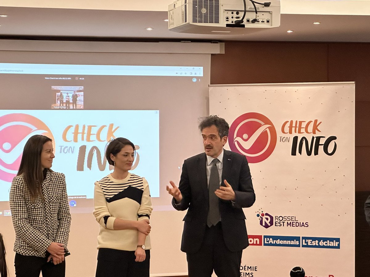 Le concours « Check ton info » porté par @UnionArdennais <a href="/AcReims/">Académie de Reims</a> et <a href="/sciencespo/">Sciences Po</a> #Reims a été lancé ce matin. 650 élèves, principalement de la #Marne et des #Ardennes participent à cette 1ère édition. Grand format à 18H30 sur <a href="/RCFRA/">📻 RCF Reims-Ardennes 🎧📲💻</a> avec <a href="/ge_baehr/">Géraldine Baehr-Pastor 🇺🇦</a> @OlivierBrandouy <a href="/beaussartA/">Beaussart Aurélie</a> 📻