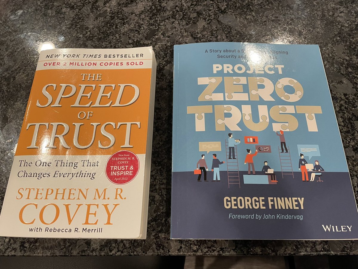 When your boss gives you two books to read…#totrustornottotrust 😂😂😂