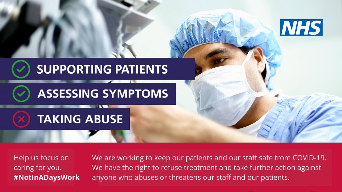 We are so thankful to all staff, both clinical and administrative, who have worked so hard throughout the pandemic to support patients. Please treat our colleagues with the respect they deserve. Let them do their job without fear of abuse. They are here to help. #HelpUsHelpYou