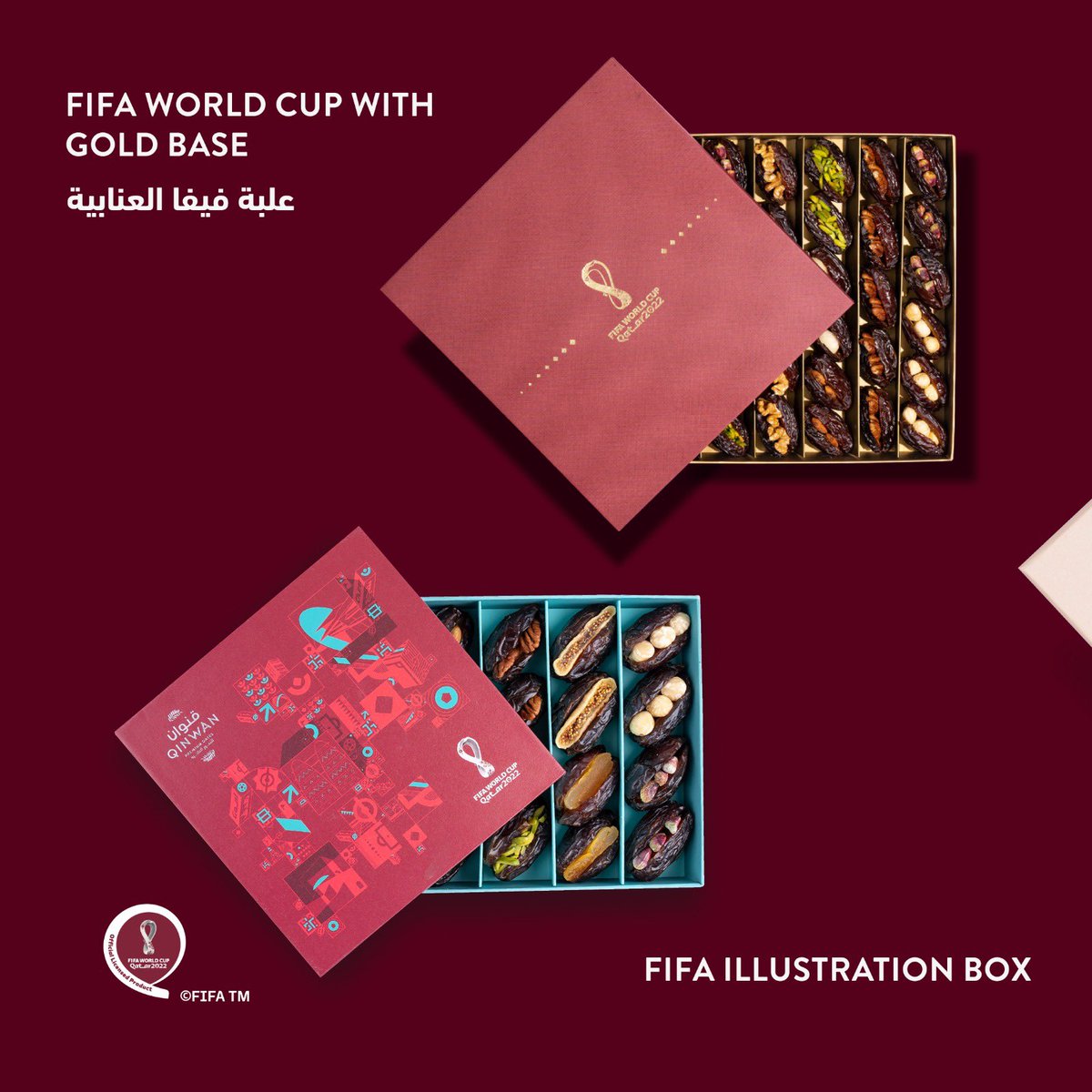 QinwanDates's tweet photo. استمتع بثراء اختیاراتنا من علب التمور الموجودة لدینا كھدایا من قطر.

Remember Qatar 2022 with fond memories and the FIFA date box of yummy date treats.

#qatarnationalday #nationalday #qatar #doha #fifafinal #2022 #seeyou2022 #fifa #fifa2022 #fifa2022qatar #qatar #doha #Qinwan https://t.co/Rnyvus6NwG