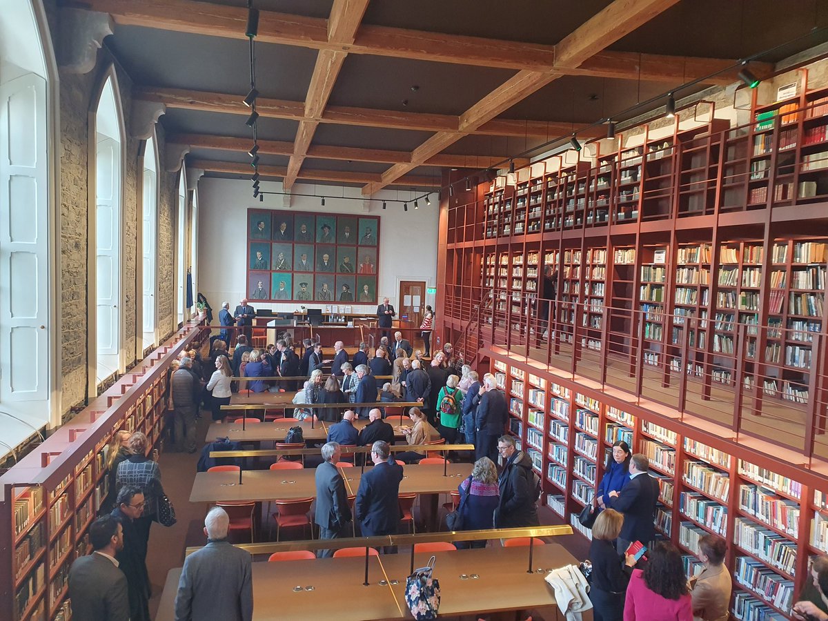 Celinemmc's tweet photo. Today marks the official opening of Woodlock Hall Library @DCU and home to  the beautiful @jesuits_ireland library collection this @DCULIB has already won an  @AAIarchitecture award #WeAreDCU https://t.co/FWDvgMMpAh