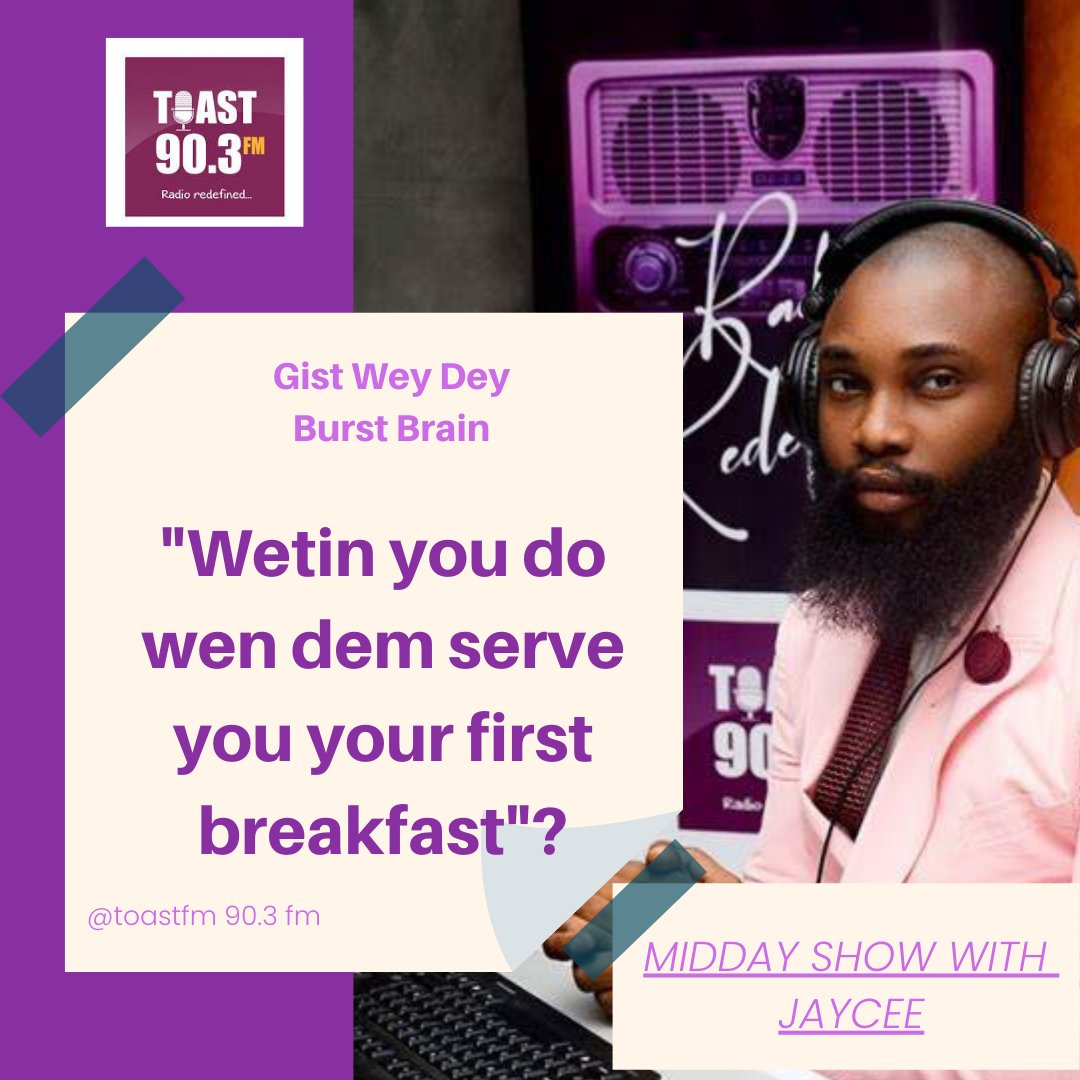 903toastfm's tweet photo. NA GIST WEY DEY BURST BRAIN WITH JAYCEE
@jayceetalks360
THE RADIO PRICE DEY CARRY THIS TORI
Drop your comment, now
call 0915-090-3903
WhatsApp message to 0809-890-3903.
#Radioredefined🎙️ https://t.co/A6XzCl9a7G