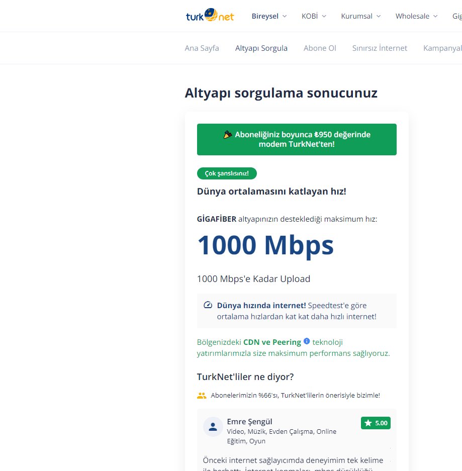 ozkanberber24's tweet photo. Merhaba iyi günler, alt yapıma baktığım zaman GİGAFİBER 1000 Mbps'ı desteklediğini görüyorum. Teknik ekip gelip, hattınızda bir sorun var gerekli ekipleri yönlendiriyorum demişti. Son durum nedir sizden bilgi alabilir miyim? @TurkNetDestek @turknet https://t.co/Pr3C6fZKPs