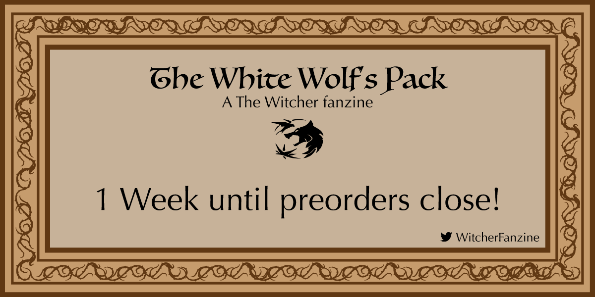 WitcherFanzine's tweet photo. Make sure to get your copy of our Zine before the preoders close! Check out our bundles at https://t.co/MTUJF4CJ60! 

#witcher #fanzine #witcherfanzine #preorder #Zine https://t.co/PlqAzftLWc