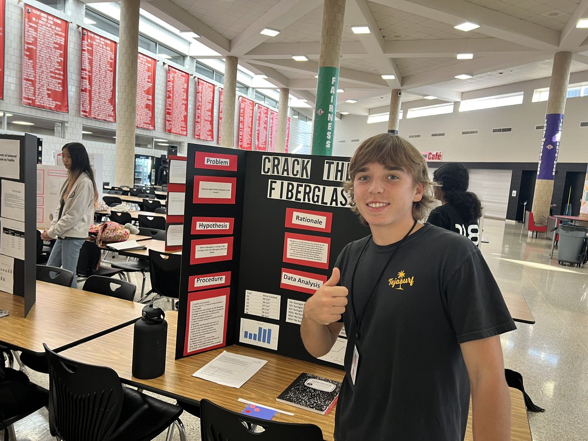 ClearBrookHS's tweet photo. Science Fair Project presentation is essential for practice and we enjoyed learning from each one of you. #weareclearbrook #onaquest https://t.co/jM0pqlf1Yn