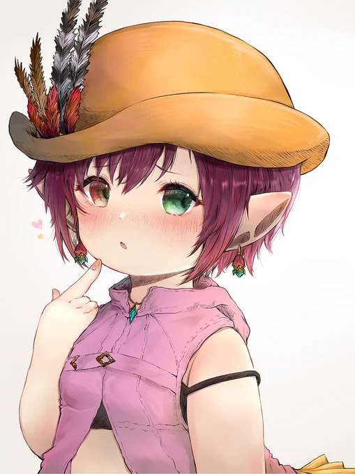 照れてるララフェルちゃん#FF14 #FFXIV 