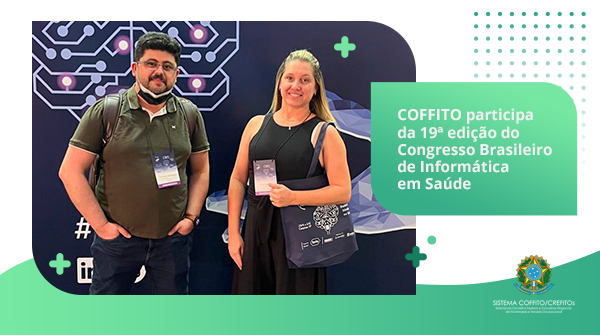 Coffito's tweet photo. O COFFITO esteve presente na 19ª edição do Congresso Brasileiro de Informática em Saúde,  organizado pela Sociedade Brasileira de Informática em Saúde (SBIS). 

#coffito #fisioterapia https://t.co/CgohrBjEXK