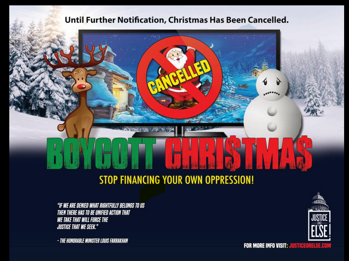 Renata564's tweet photo. "If we are denied what rightfully belongs to us then there has to be unified action that we take that will force the justice that we seek." 
~The Honorable Minister @LouisFarrakhan  

#UpWithJesus #DownWithSanta #RedistributeThePain #BoycottChristmas https://t.co/E8OIJ8mTp9