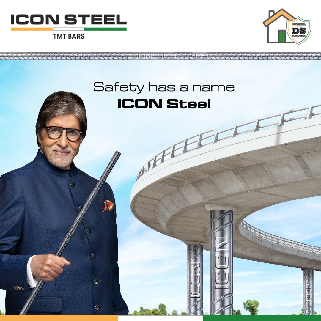 Icon Steel will always uphold you tall and proud, with the perfect balance of superior ductility and unmatched strength.

#IconSteel #IconSteelIndia #IconicStructure #Strength #Ductility #AmitabhBachchan #BrandAmbassador