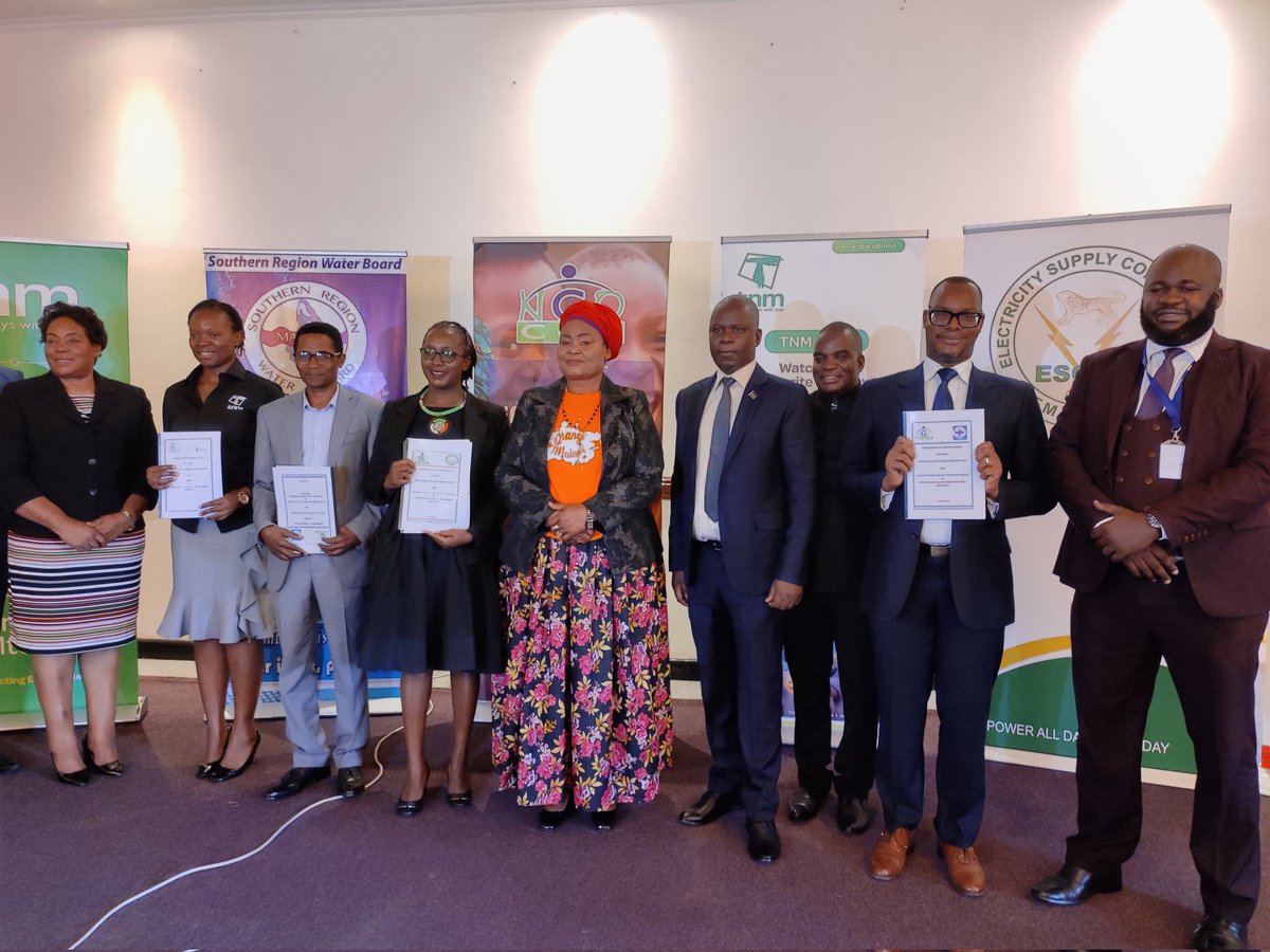 srwb_mw's tweet photo. SRWB has become the first organisation to sign the child rights and business principles MOU with NGO for Coalition on Child Rights. The event took place at Malawi Sun and was graced by the Honourable Minister of Gender Community Development &amp; Social Welfare Hon. Patricia Kaliati. https://t.co/Mhgubwt3dN