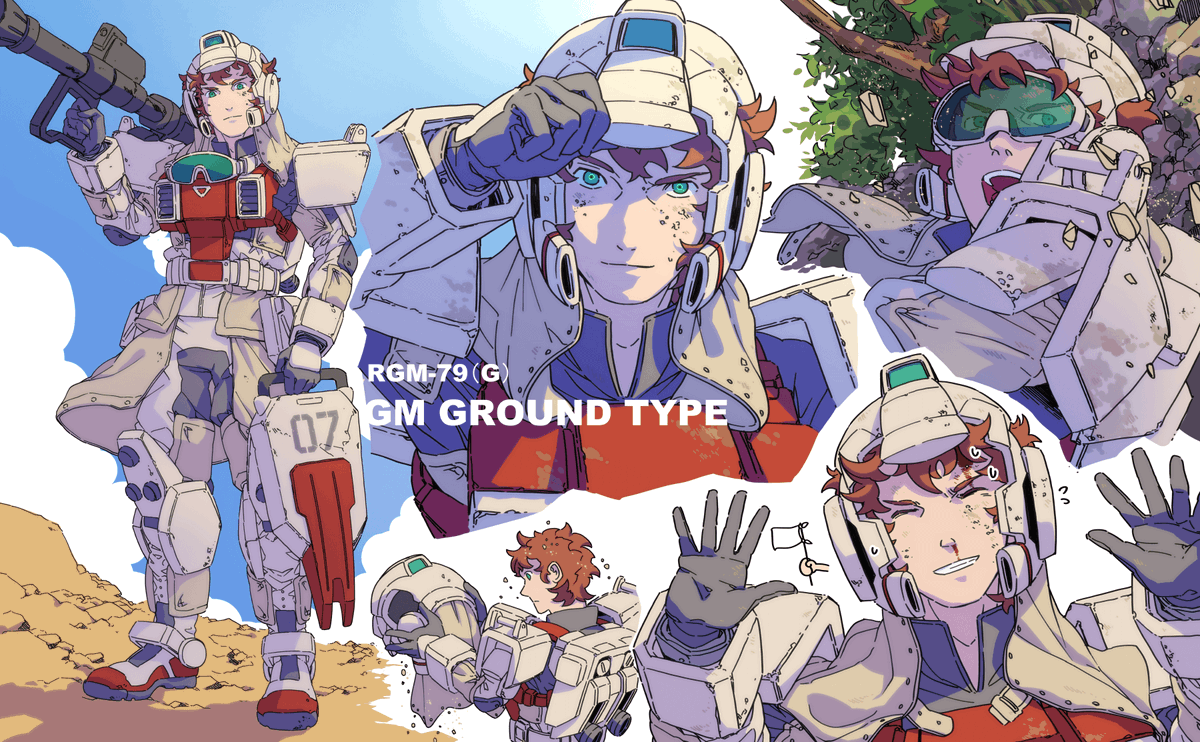 DTZ1200WG's tweet photo. ※擬人化MS
陸戦型ジムさん https://t.co/GjAlTgRLeU