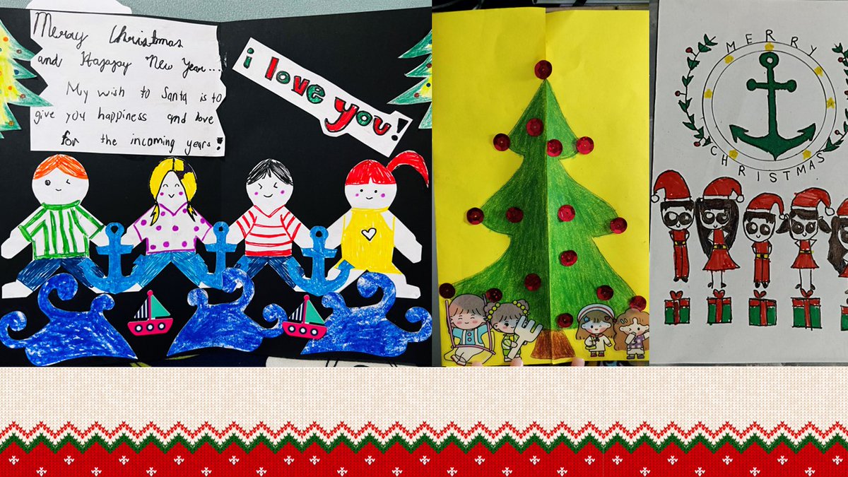 GMSL_Ships's tweet photo. We're looking through some of the fantastic entries to this year's Christmas card competition &amp; it's suddenly starting to feel very festive! Thanks to the children of our offshore colleagues for these beautiful creations. Picking our winners is going to be quite a task. https://t.co/OxT7631cme